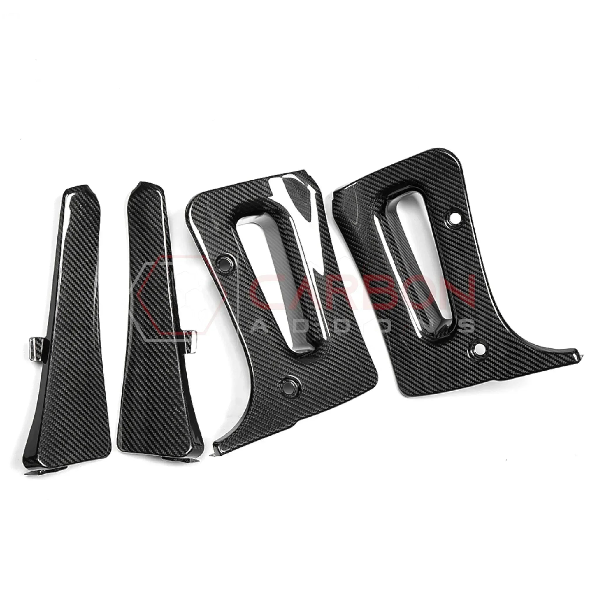 C8 Corvette Z06 & E-Ray 2022-2027 Extended Splash Guards | 4pcs Real Carbon Fiber Mud Flaps Set