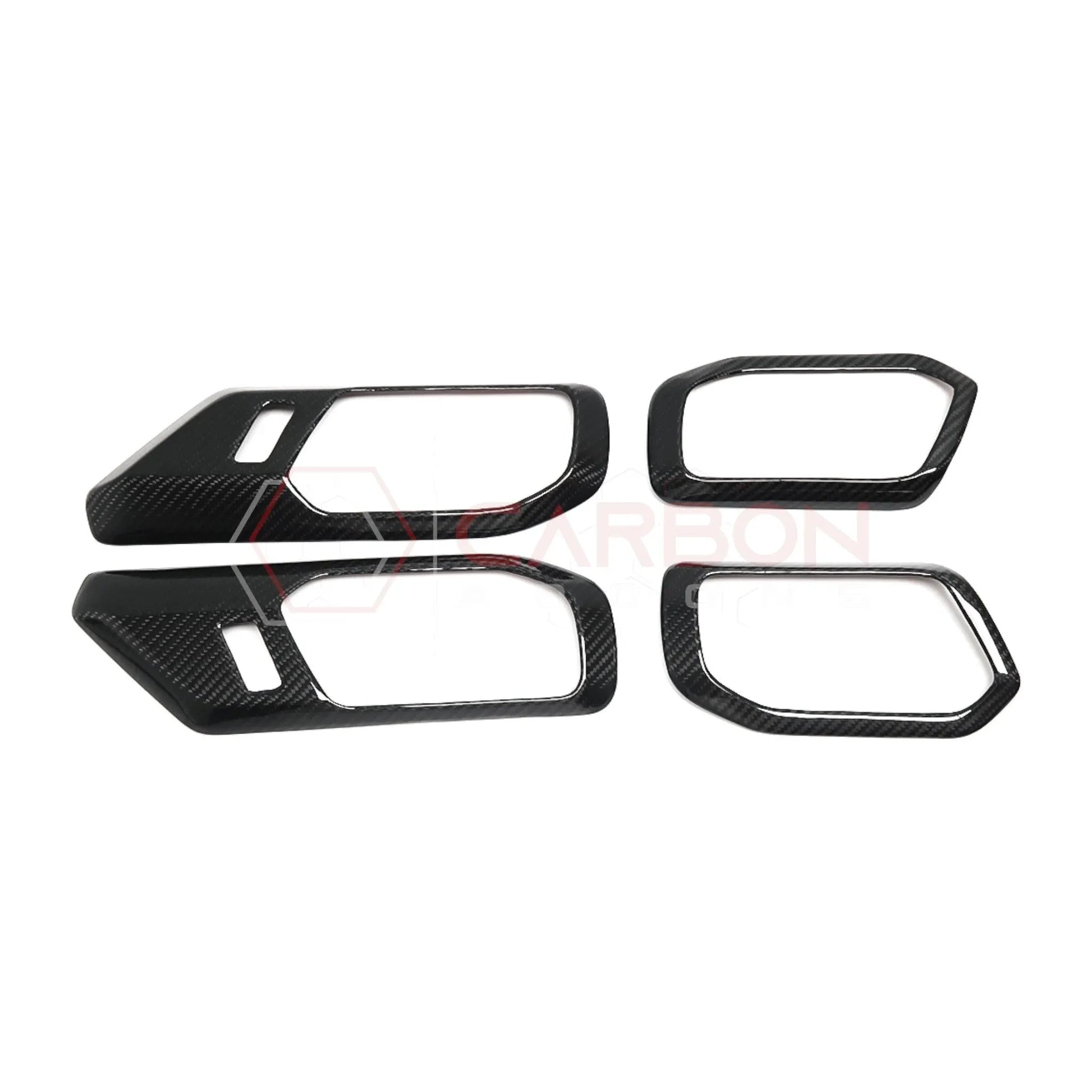 Real Carbon Fiber Interior Door Handle Trim Covers For 2021+ Ford Bronco