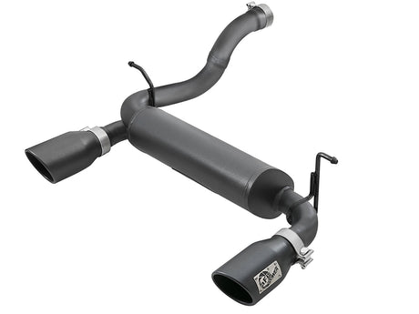 Axle Back SS 2-1/2in Black Tip - aFe Power