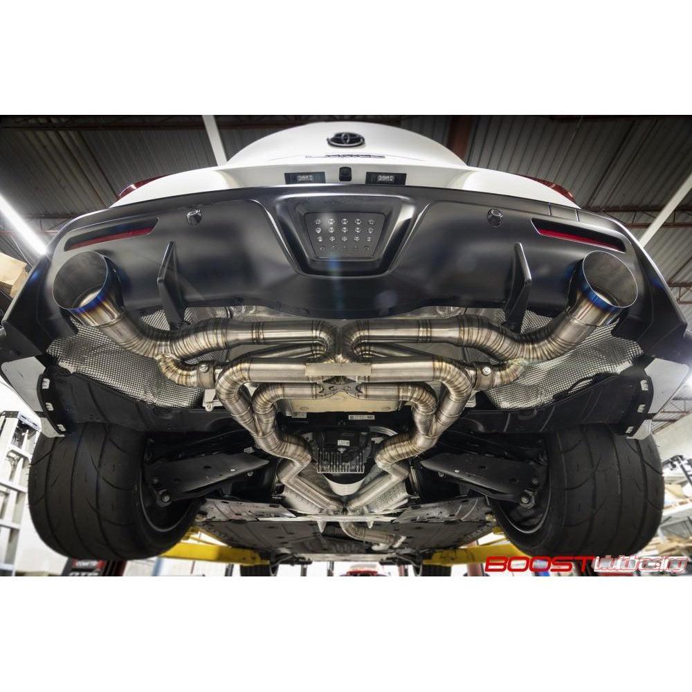 Boost Logic Titanium Exhaust Non-Valved Catback Toyota MKV Supra - Boost Logic