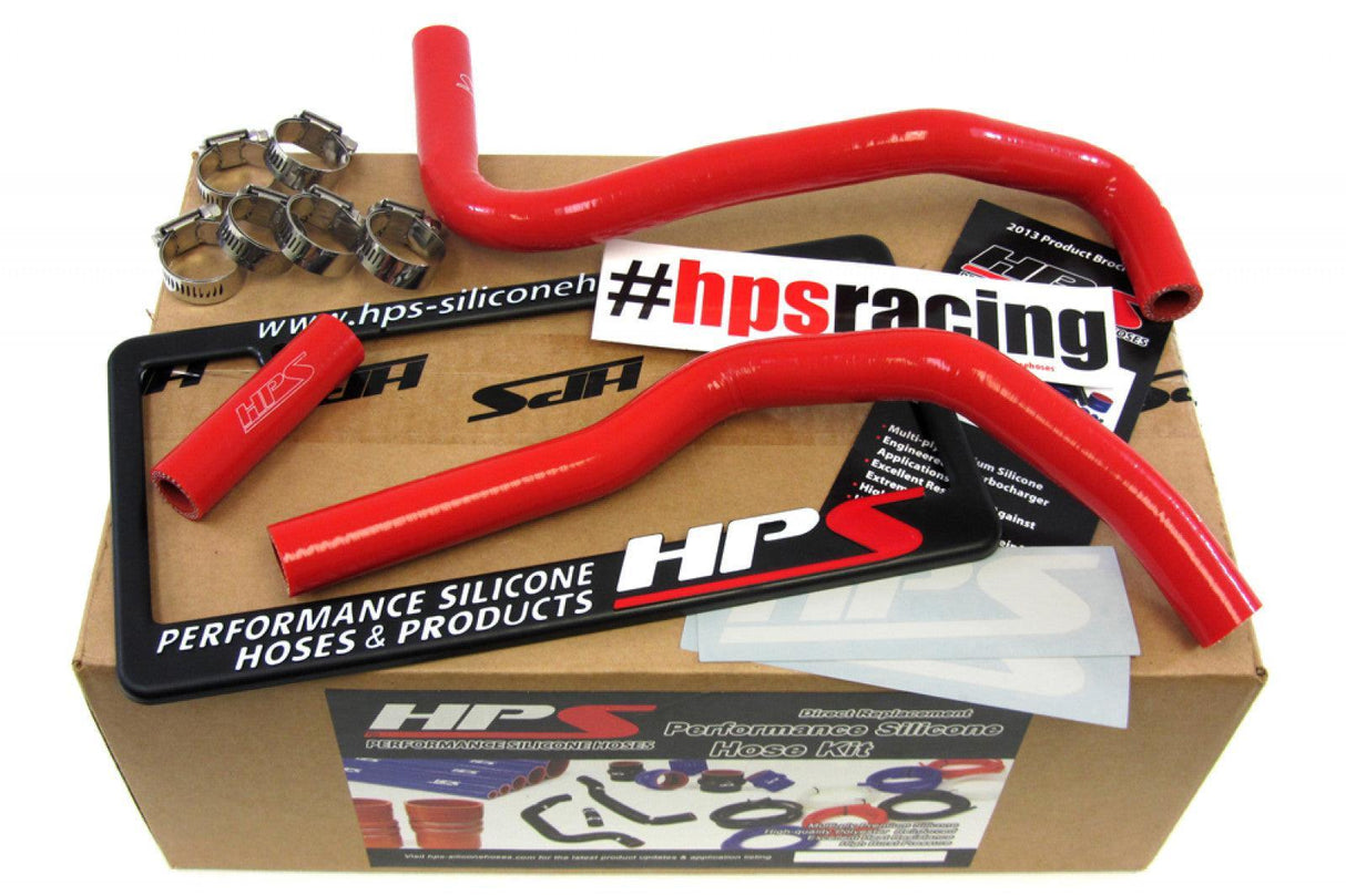 HPS Red Reinforced Silicone Heater Hose Kit for Toyota 17-20 86 - HPS Performance
