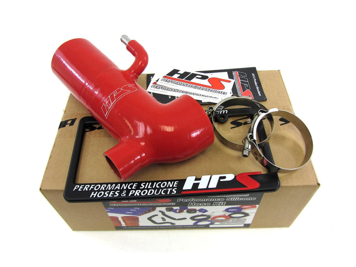 HPS Red Reinforced Silicone Post MAF Air Intake Hose Kit - Retain Stock Sound Tube for Subaru 13-16 BRZ - HPS Performance