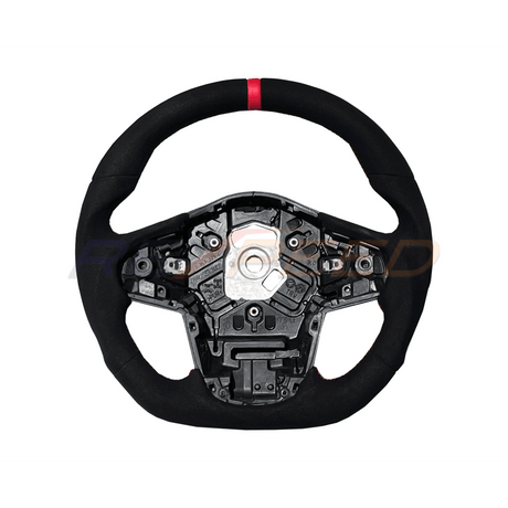 Supra GR 2020+ Black Suede Steering Wheel - Rexpeed