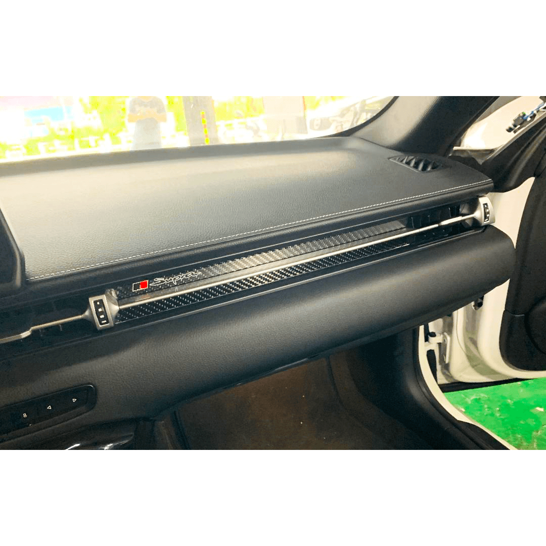 Supra GR 2020+ CF Steering Wheel + Passenger Side Badge Bundle - Rexpeed