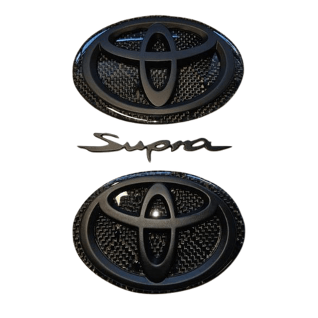 Toyota Supra Honeycomb "Hex" Carbon Fiber Badges MK5/GR86 - THICCC3D