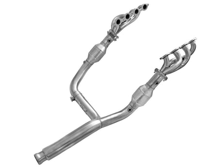 Twisted Steel Header & Y -Pipe 409 Stainless Stee - aFe Power