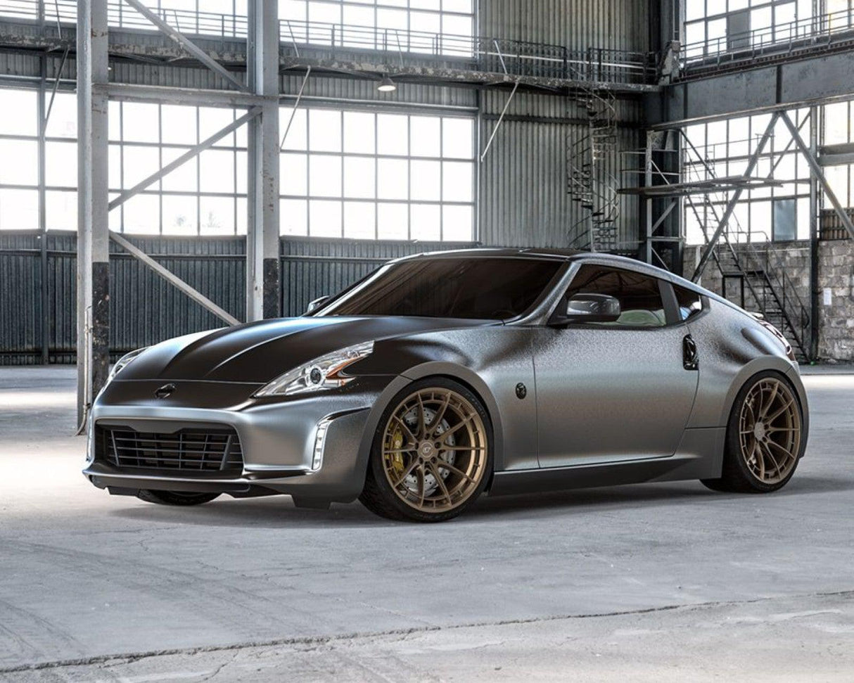 VR Forged D03-R Wheel Package Nissan 370Z 350Z 19x9.5 19x10.5 Satin Bronze - VR Forged